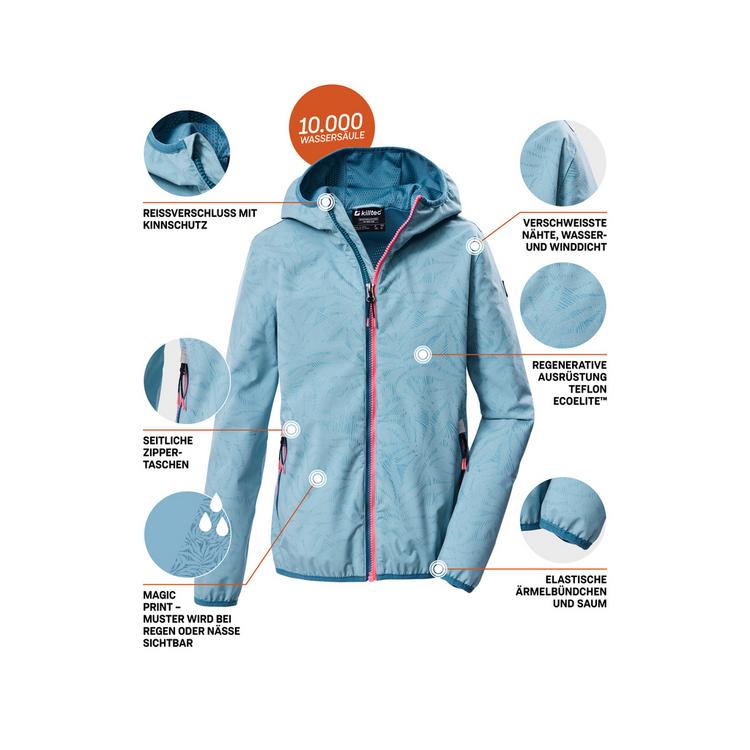 KILLTEC KILLTEC KOS 156 GRLS JCKT Softshelljacke Kinder - Blau3069 - 6 | SportScheck