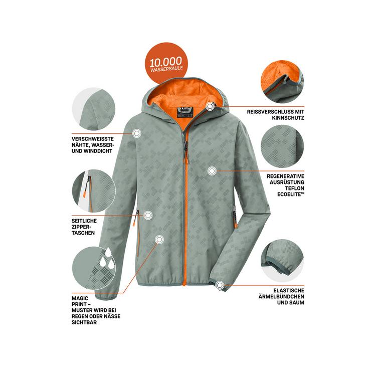 KILLTEC KILLTEC KOS 145 BYS JCKT Softshelljacke Kinder - Gr&uuml;n2047 - 6 | SportScheck
