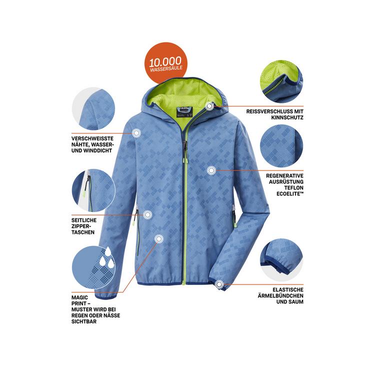 KILLTEC KILLTEC KOS 145 BYS JCKT Softshelljacke Kinder - Blau3079 - 6 | SportScheck