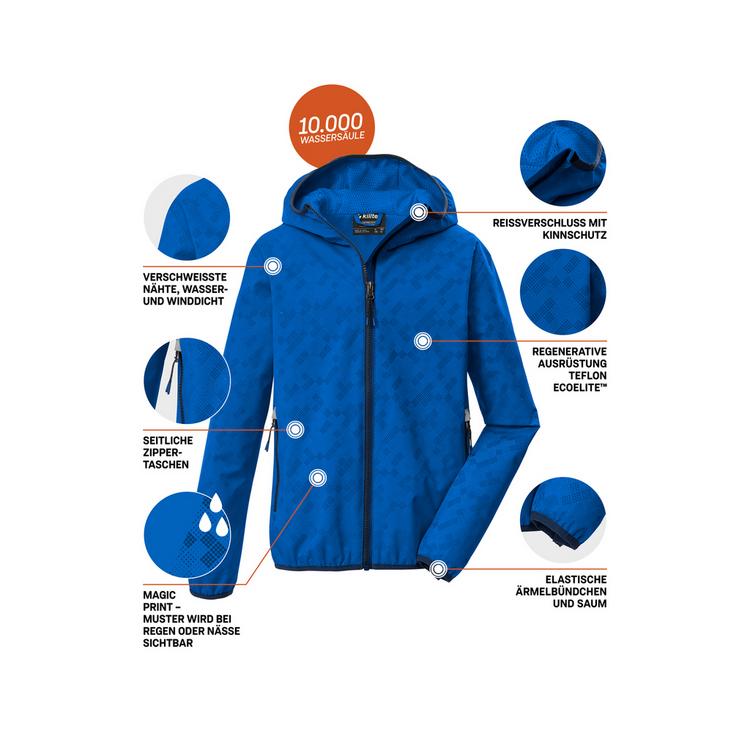 KILLTEC KILLTEC KOS 145 BYS JCKT Softshelljacke Kinder - Royal Blau319 - 6 | SportScheck