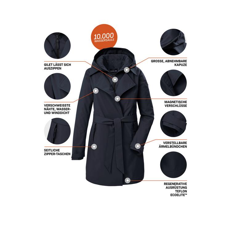 G.I.G.A. DX by killtec G.I.G.A. DX by killtec GS 82 WMN PRK Funktionsmantel Damen - Blau3044 - 5 | SportScheck