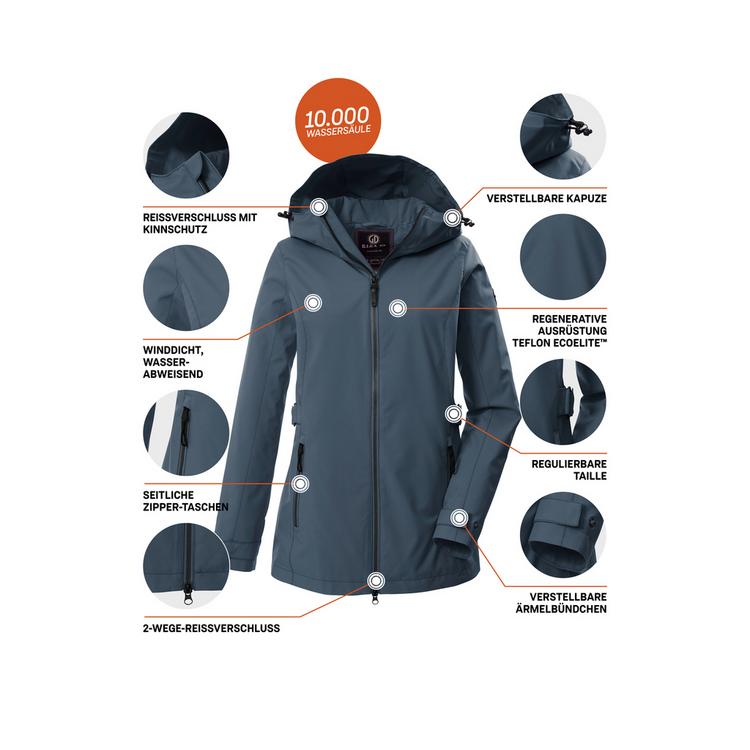 G.I.G.A. DX by killtec G.I.G.A. DX by killtec GS 114 WMN JCKT Softshelljacke Damen - Rauchblau343 - 3 | SportScheck