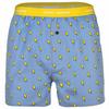 HAPPY SHORTS Web-Boxershorts Unterhose Herren - Ice Blau