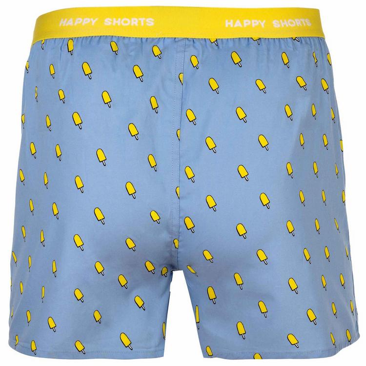 HAPPY SHORTS HAPPY SHORTS Web-Boxershorts Unterhose Herren - Ice Blau - 1 | SportScheck