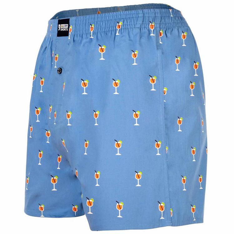 HAPPY SHORTS HAPPY SHORTS Web-Boxershorts Unterhose Herren - Aperol - 0 | SportScheck