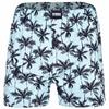 HAPPY SHORTS Web-Boxershorts Unterhose Herren - Palms Blau