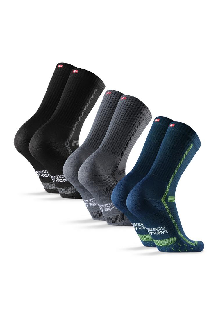 DANISH ENDURANCE DANISH ENDURANCE Long Distance Crew Socken - black/grey/navy - 0 | SportScheck