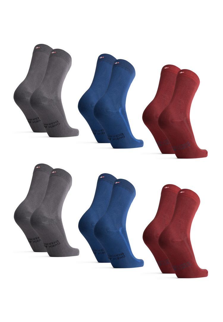 DANISH ENDURANCE DANISH ENDURANCE Bamboo Business Socken - grey/blue/red - 0 | SportScheck