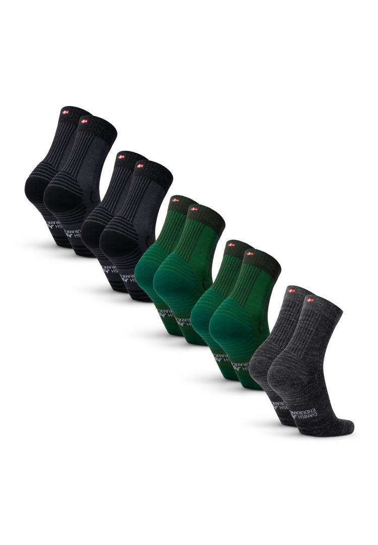 DANISH ENDURANCE DANISH ENDURANCE Merino Hiking Light Socken - green/black/grey - 0 | SportScheck
