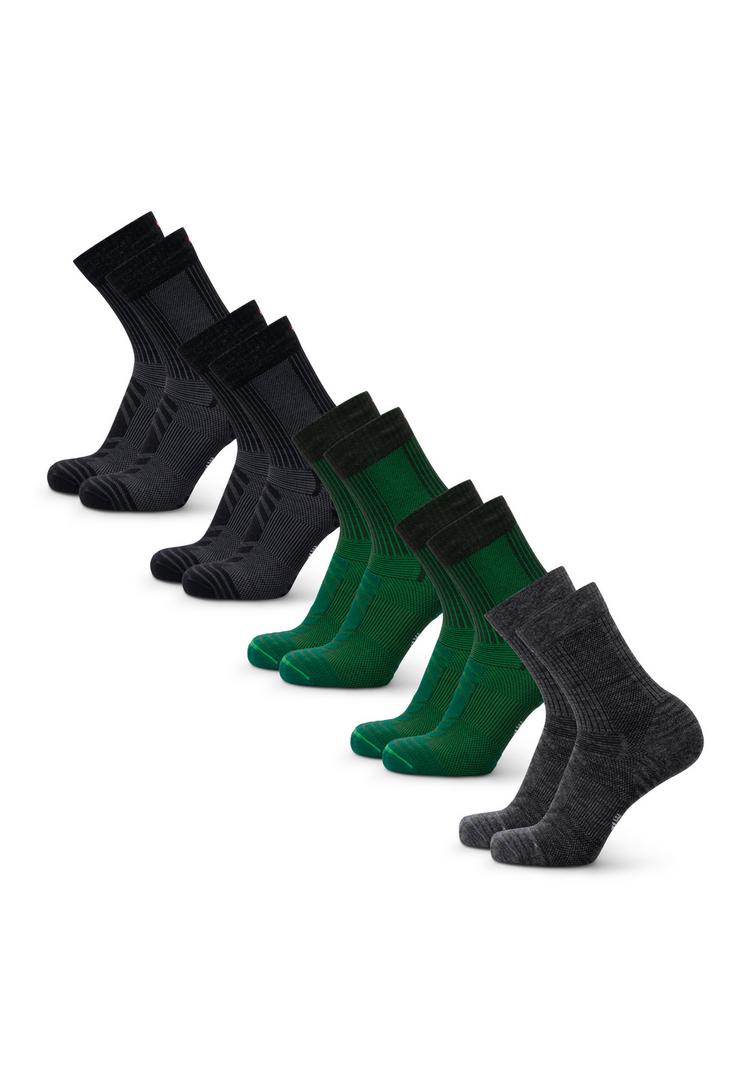 DANISH ENDURANCE DANISH ENDURANCE Merino Hiking Light Socken - green/black/grey - 0 | SportScheck