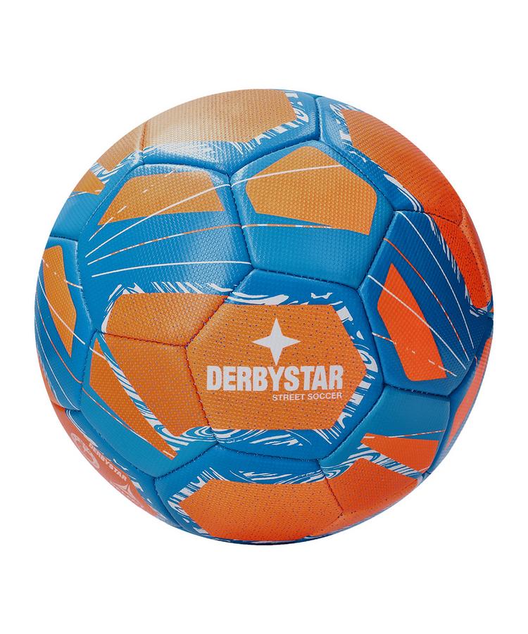 Derbystar Derbystar Street Soccer v24 Trainingsball Fu&szlig;ball - orangeblauweiss - 0 | SportScheck