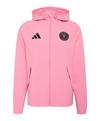 adidas Inter Miami Tiro Travel Jacke Trainingsjacke Herren - rosaschwarz