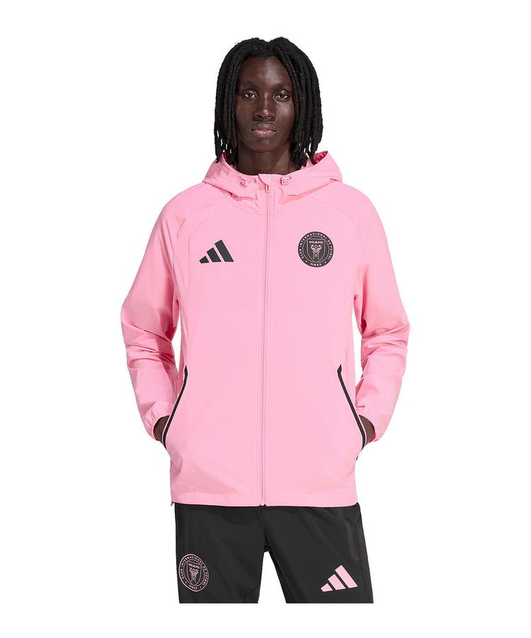 adidas adidas Inter Miami Tiro Travel Jacke Trainingsjacke Herren - rosaschwarz - 2 | SportScheck