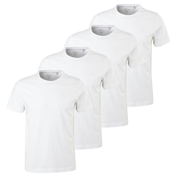 S.OLIVER S.OLIVER T-Shirt T-Shirt Herren - Wei&szlig; - 0 | SportScheck