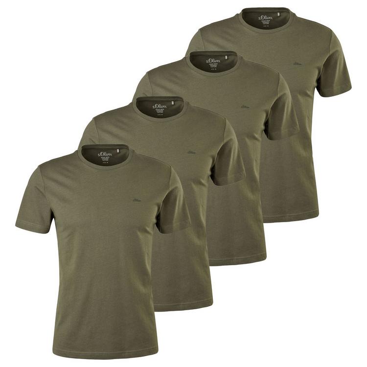 S.OLIVER S.OLIVER T-Shirt T-Shirt Herren - Dunkelgr&uuml;n - 0 | SportScheck