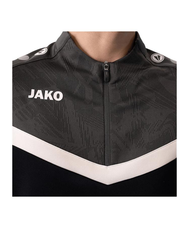 JAKO JAKO Iconic HalfZip Sweatshirt Kids Funktionssweatshirt Kinder - schwarzgrau - 0 | SportScheck