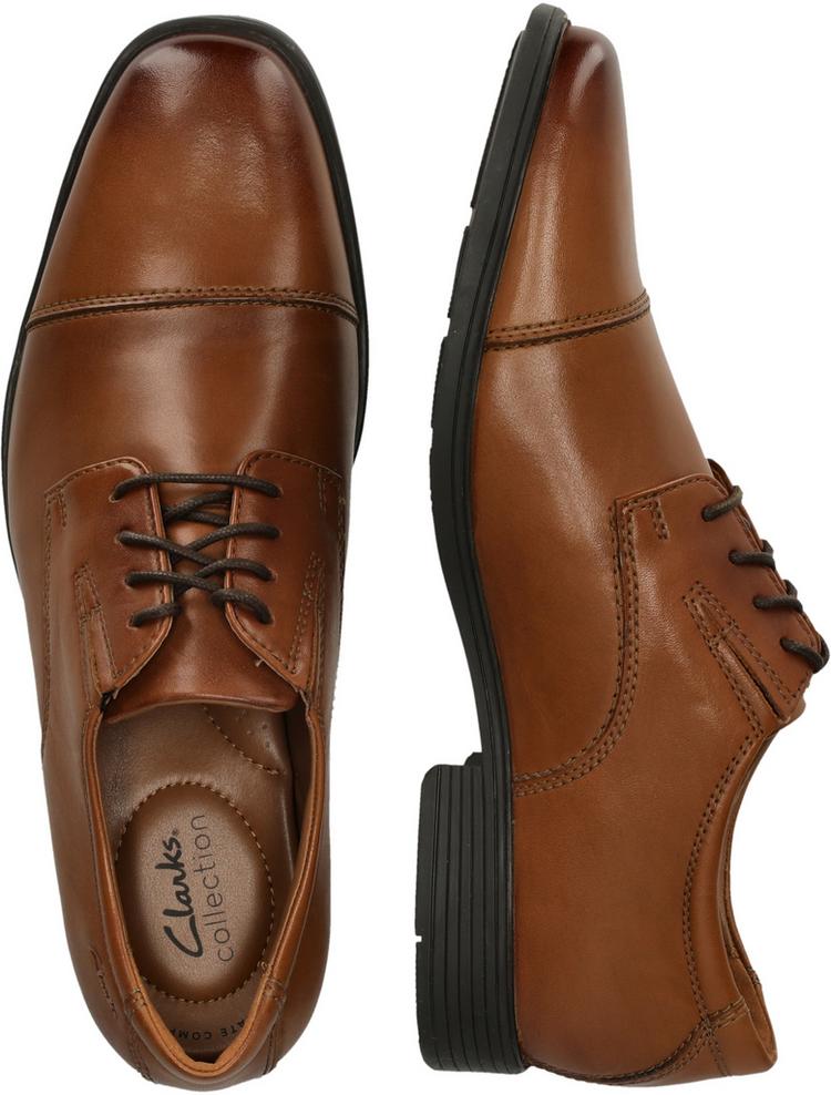 Clarks Clarks Tilden Cap Halbschuhe Herren - 5234 Dark Tan Lea - 2 | SportScheck