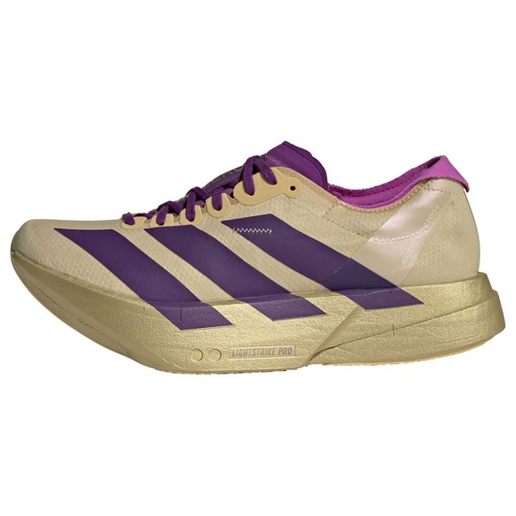 adidas adidas ADIZERO ADIOS PRO 4 SCHUH Laufschuhe Damen - Sand / Rich Purple / Gold Metallic - 0 | SportScheck