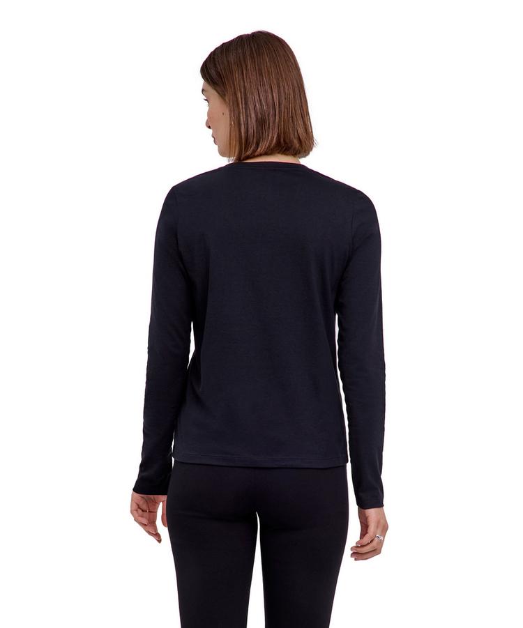 Falke Falke Pima Jersey V-Neck T-Shirt Damen - black (3000) - 0 | SportScheck