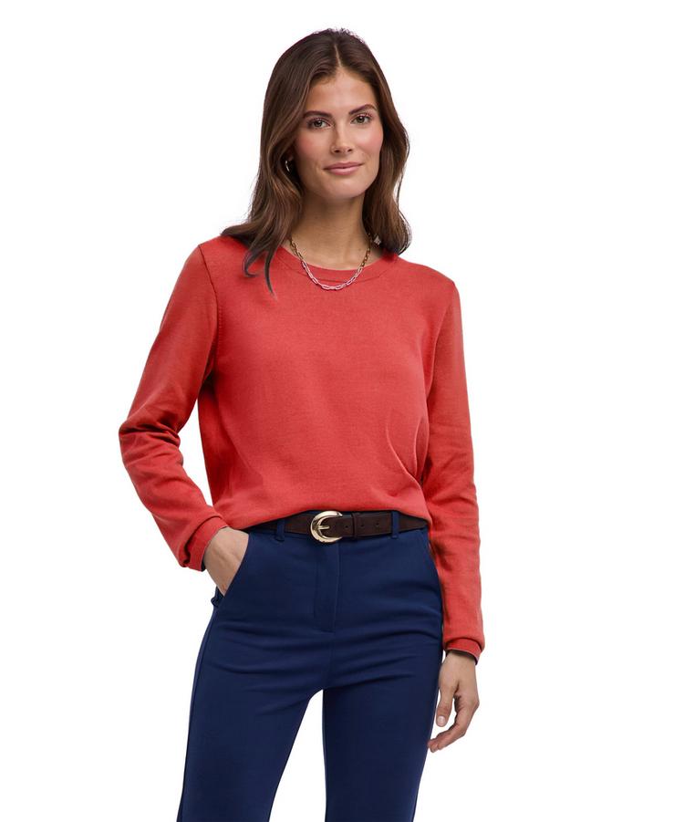 Falke Falke Cotton Crew Neck Strickpullover Damen - rust (8404) - 0 | SportScheck