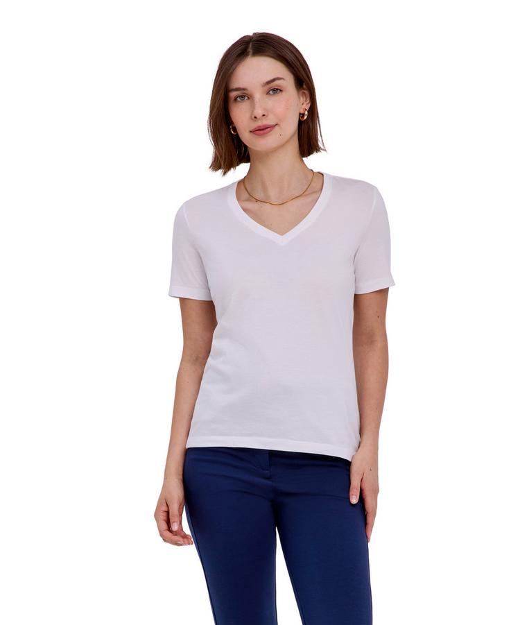 Falke Falke V-Neck T-Shirt Damen - white (2000) - 0 | SportScheck