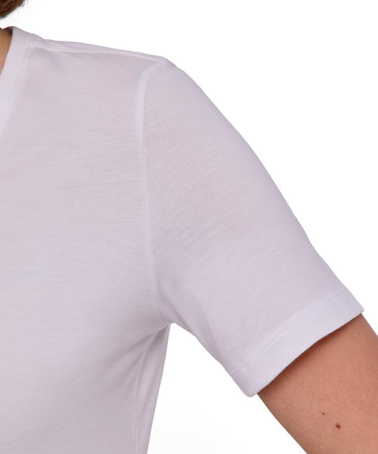 Falke Falke V-Neck T-Shirt Damen - white (2000) - 2 | SportScheck
