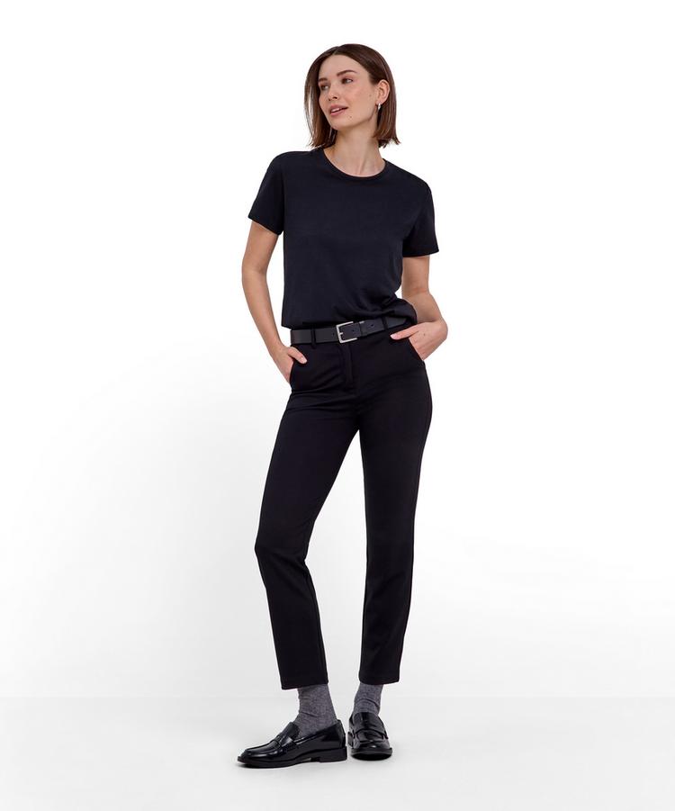 Falke Falke Crew Neck T-Shirt Damen - black (3000) - 1 | SportScheck