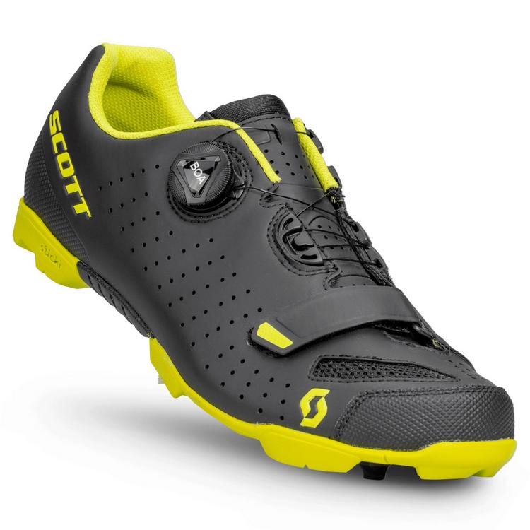SCOTT SCOTT Radschuh Mountainbike Comp Boa Fahrradschuhe Herren - matt black/sulphur yellow - 4 | SportScheck
