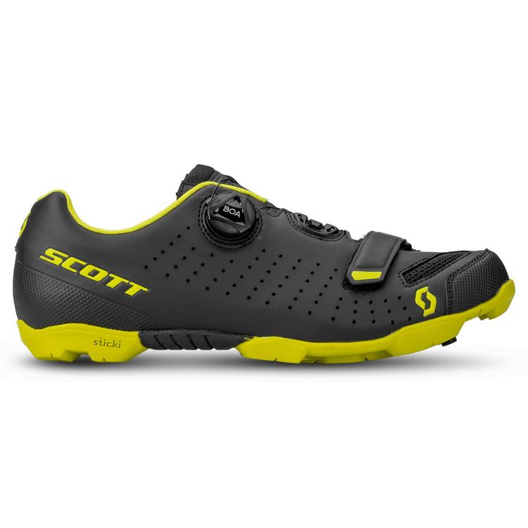 SCOTT SCOTT Radschuh Mountainbike Comp Boa Fahrradschuhe Herren - matt black/sulphur yellow - 6 | SportScheck