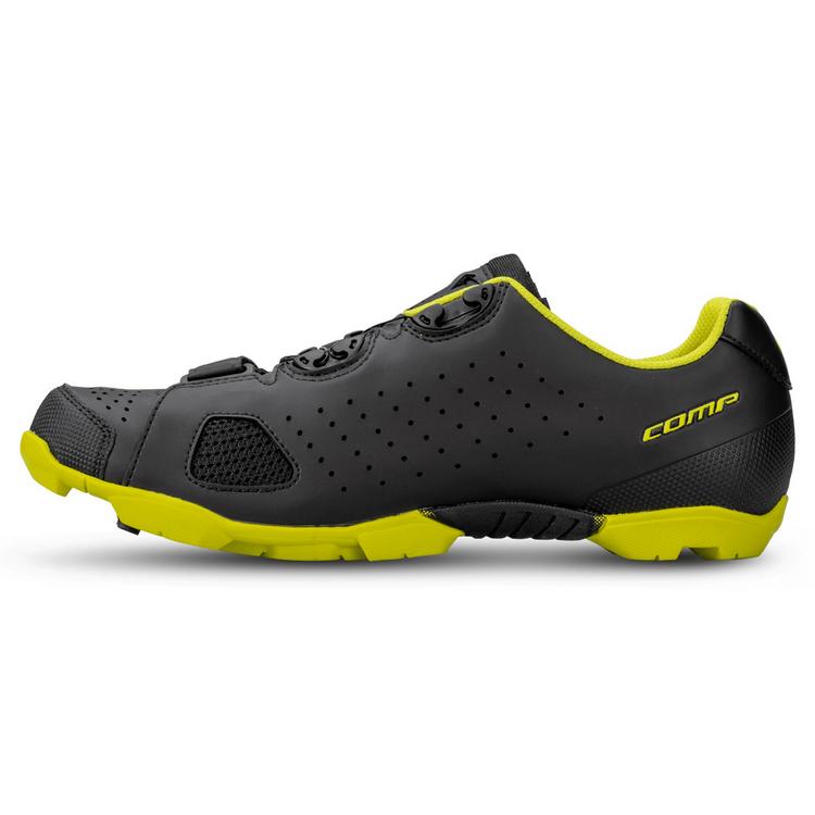 SCOTT SCOTT Radschuh Mountainbike Comp Boa Fahrradschuhe Herren - matt black/sulphur yellow - 7 | SportScheck