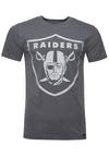 Re:Covered NFL Raiders Classic Vintage Printshirt Herren - dunkelgrau