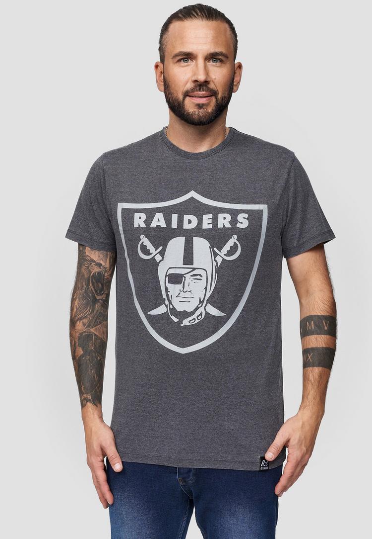 Re:Covered Re:Covered NFL Raiders Classic Vintage Printshirt Herren - dunkelgrau - 0 | SportScheck