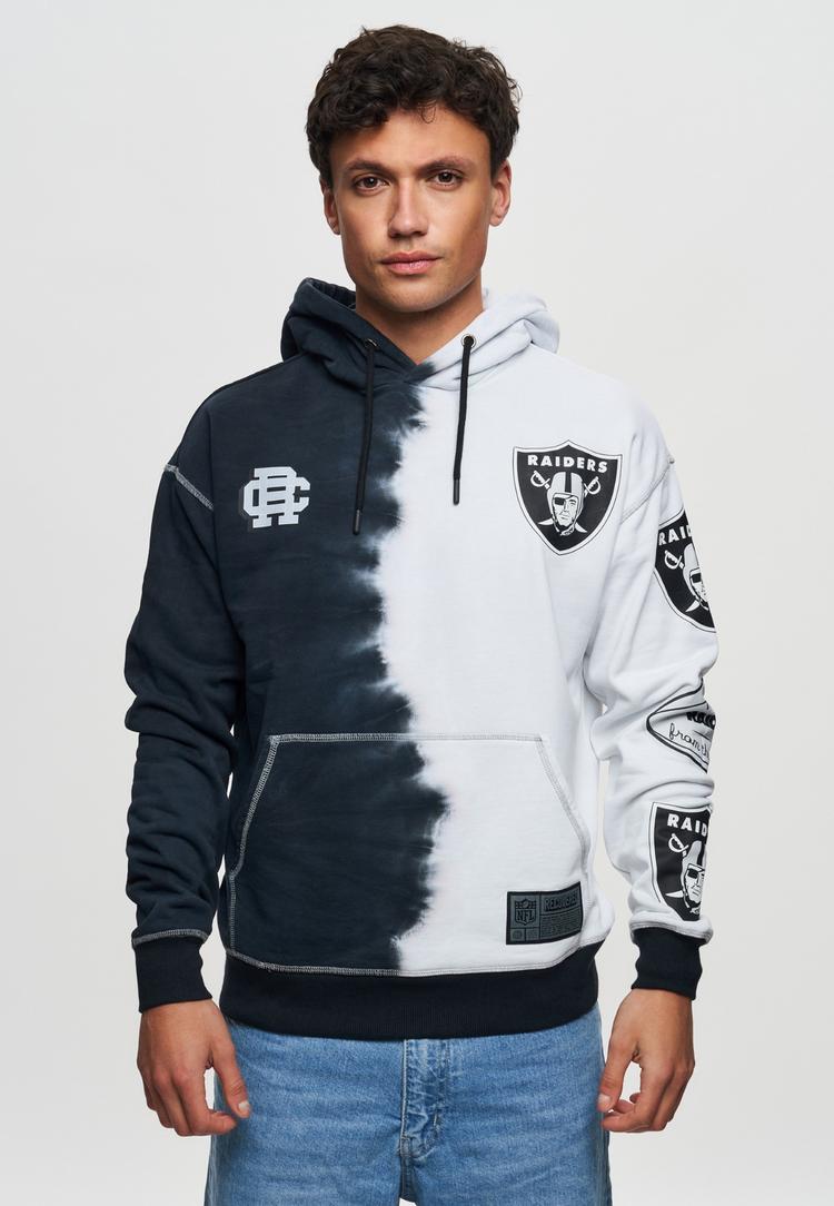 Re:Covered Re:Covered NFL Raiders Ink Dye Effect On Hoodie Herren - Black - 0 | SportScheck