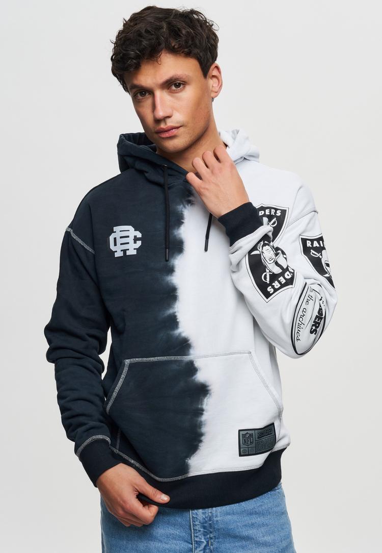 Re:Covered Re:Covered NFL Raiders Ink Dye Effect On Hoodie Herren - Black - 1 | SportScheck