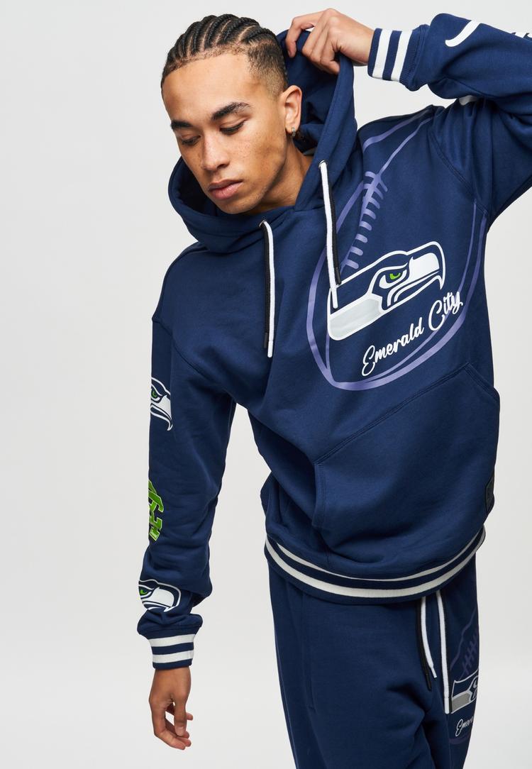 Re:Covered Re:Covered NFL Seahawks Emerald City Hoodie Herren - Navy - 1 | SportScheck