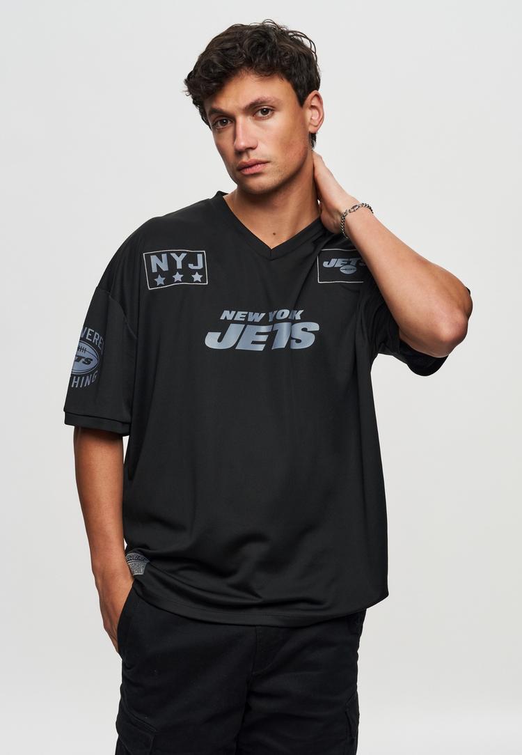 Re:Covered Re:Covered NFL Jets NYJ 60 Oversized Printshirt Herren - Black - 1 | SportScheck
