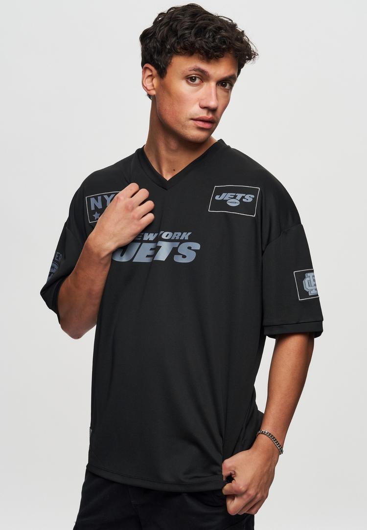 Re:Covered Re:Covered NFL Jets NYJ 60 Oversized Printshirt Herren - Black - 2 | SportScheck