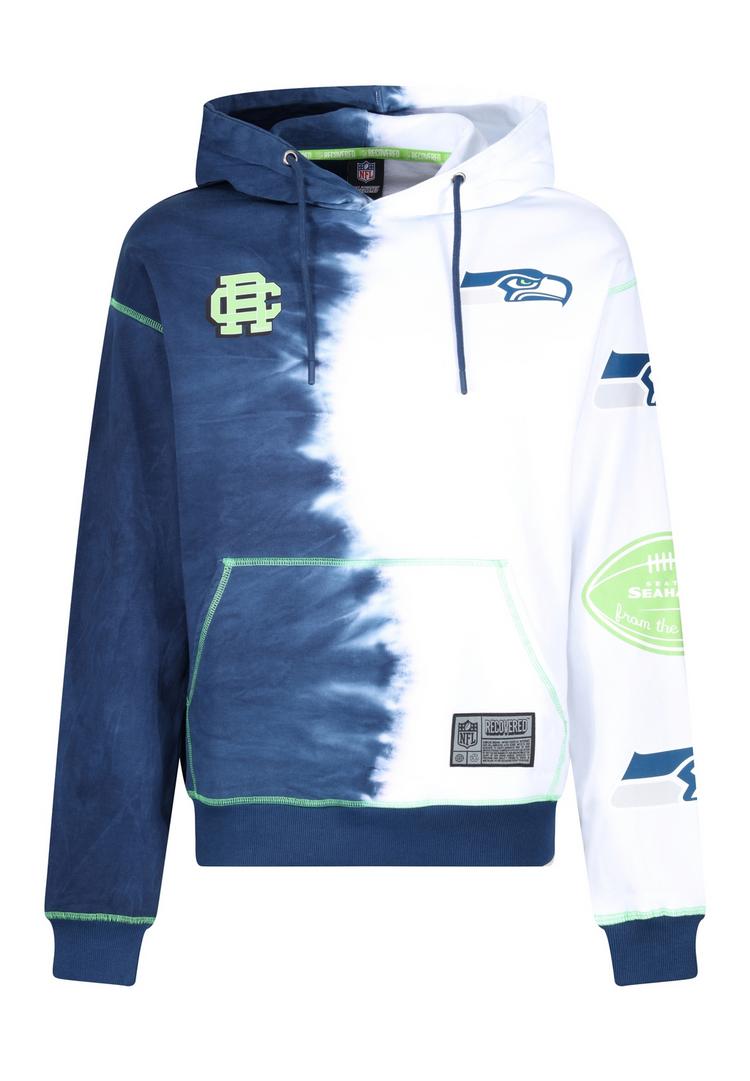 Re:Covered Re:Covered NFL Seahawks Ink Dye Effect On Hoodie Herren - Navy - 0 | SportScheck