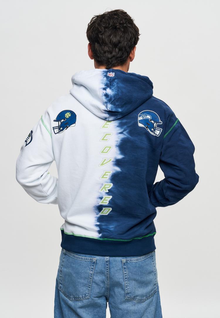 Re:Covered Re:Covered NFL Seahawks Ink Dye Effect On Hoodie Herren - Navy - 2 | SportScheck