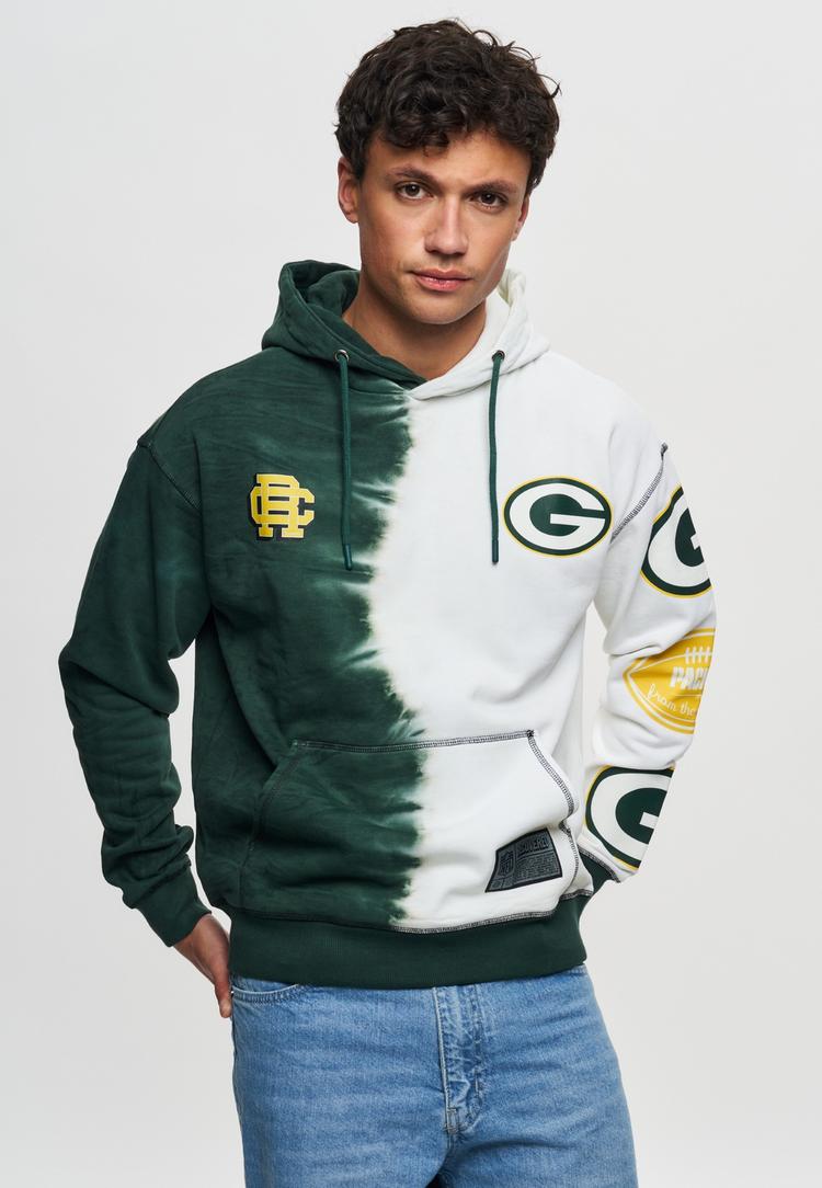 Re:Covered Re:Covered NFL Packers Ink Dye Effect On Hoodie Herren - Green - 2 | SportScheck