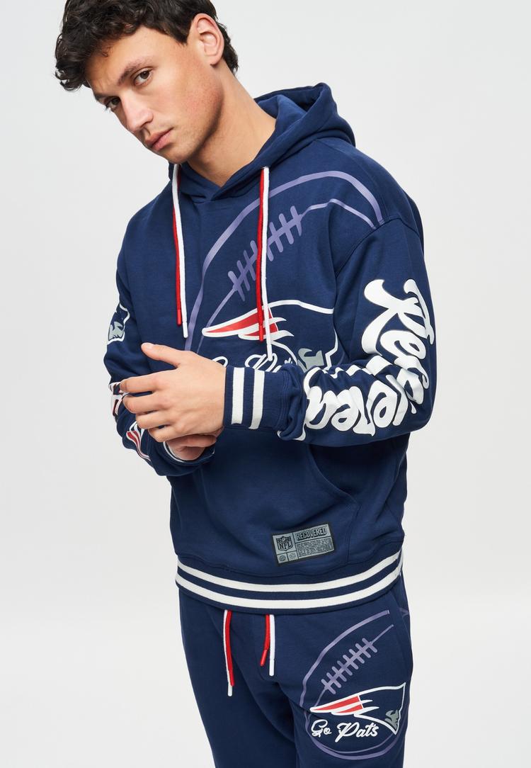 Re:Covered Re:Covered NFL Patriots Go Pats Hoodie Herren - Navy - 1 | SportScheck