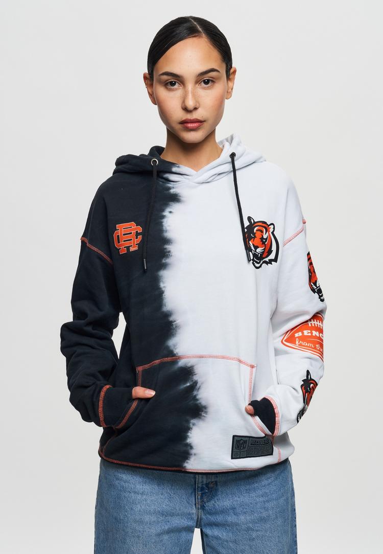 Re:Covered Re:Covered NFL Bengals Ink Dye Effect On Hoodie Herren - Black - 1 | SportScheck