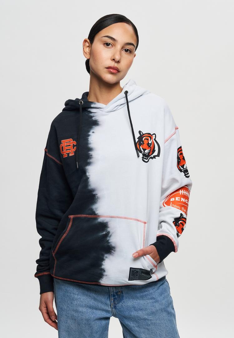 Re:Covered Re:Covered NFL Bengals Ink Dye Effect On Hoodie Herren - Black - 2 | SportScheck