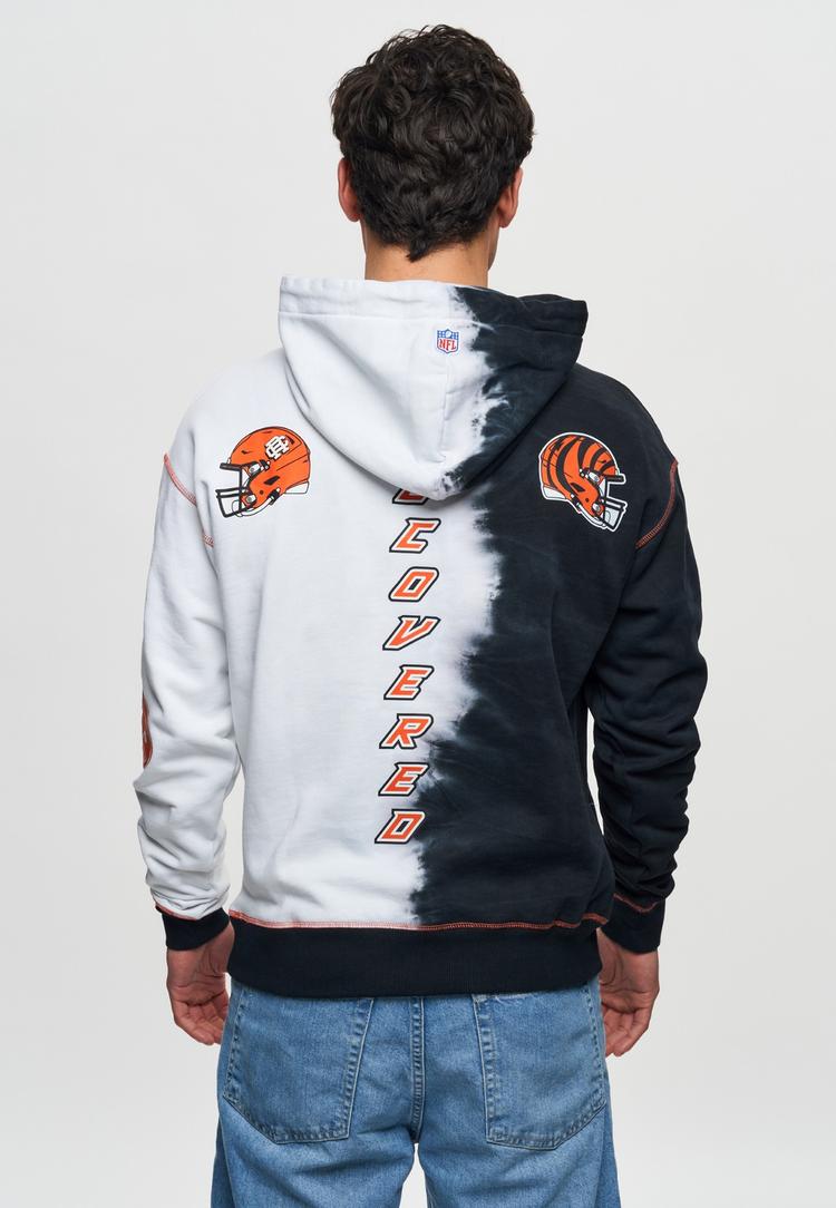 Re:Covered Re:Covered NFL Bengals Ink Dye Effect On Hoodie Herren - Black - 3 | SportScheck