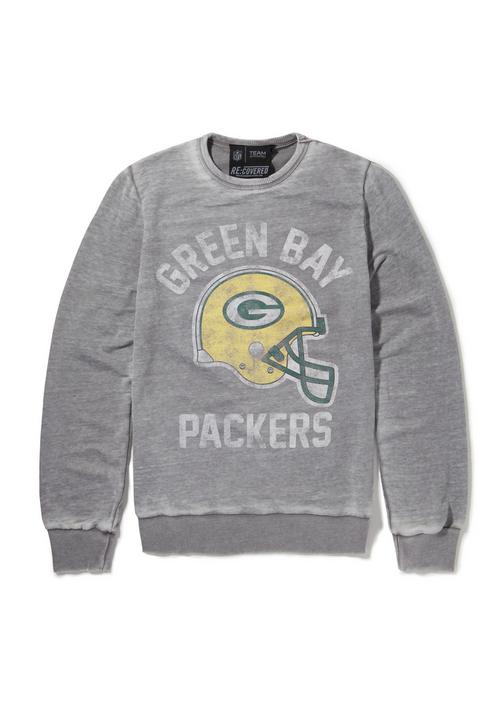 Re:Covered NFL Green Bay Packers Helmet Print Sweatshirt Herren