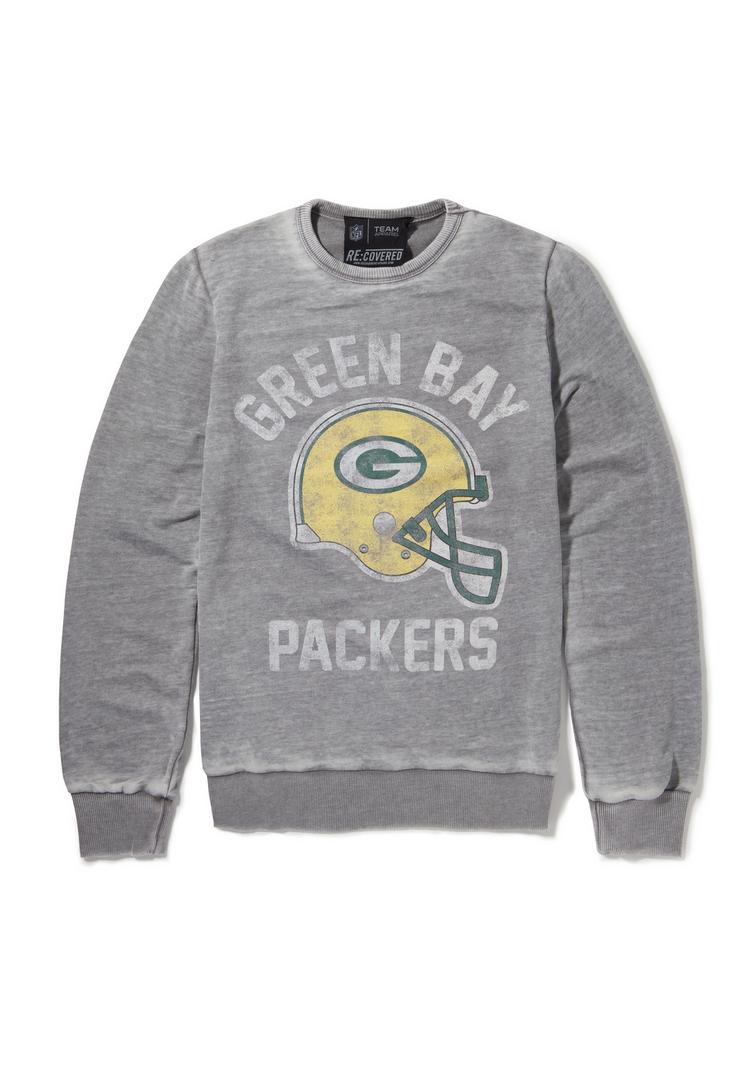 Re:Covered Re:Covered NFL Green Bay Packers Helmet Print Sweatshirt Herren - Grey - 0 | SportScheck