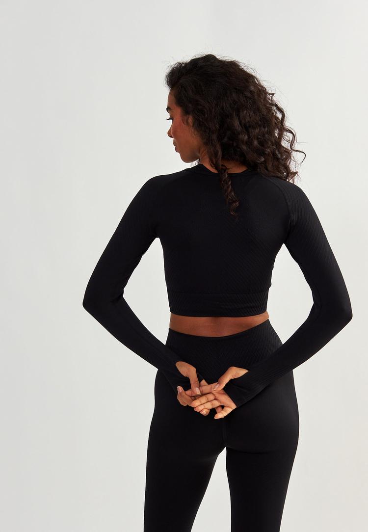 BeShaped BeShaped Femme Force Langarmshirt Damen - Black - 3 | SportScheck