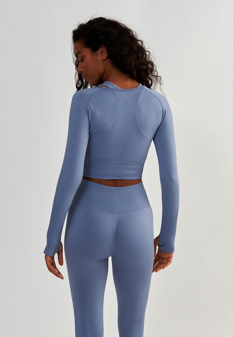 BeShaped BeShaped Femme Force Langarmshirt Damen - Light Blue - 3 | SportScheck