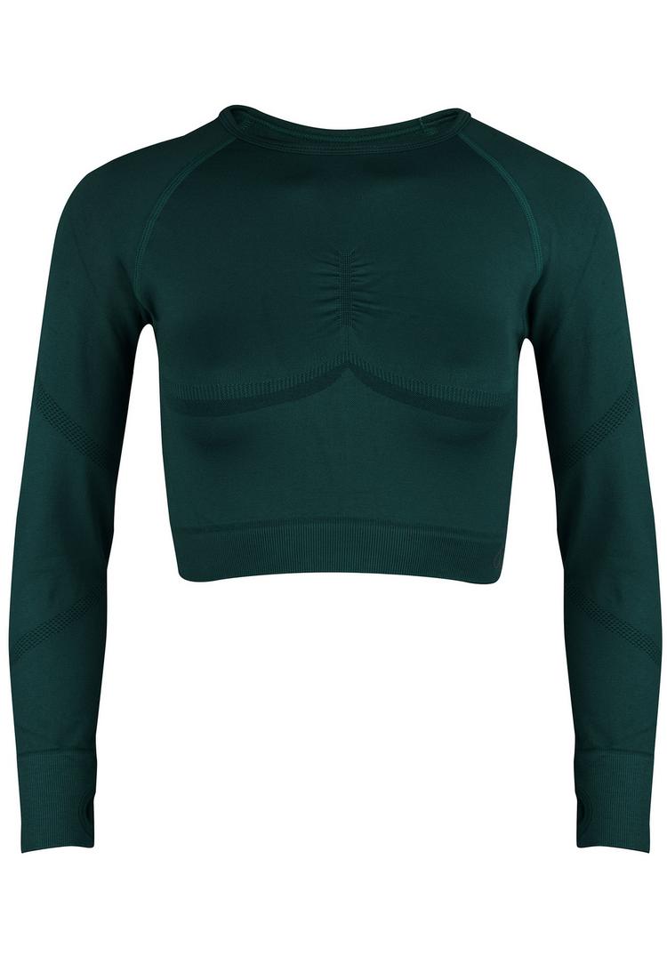 BeShaped BeShaped Power Up! Langarmshirt Damen - Dark green - 0 | SportScheck