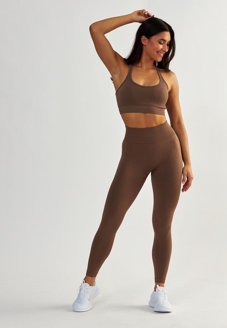 BeShaped BeShaped Sportschool koningin Tights Damen - Brown - 1 | SportScheck